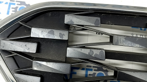 Radiator grill assembly Hyundai Ioniq 20-22 HEV, PHEV without emblem, without radar, broken mount, bumps, sand, peeled coating
