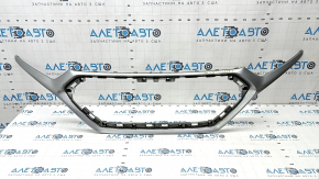 Front bumper center trim Hyundai Ioniq 20-22 HEV, PHEV gray, broken mount, scratches, bumps, sand