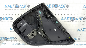 Door trim card rear left Hyundai Ioniq 20-22 black, insert plastic black, armrest leather black, dent