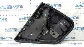 Door trim card rear right Hyundai Ioniq 20-22 black, insert plastic black, armrest leather black, dent, worn