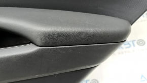 Door trim card rear right Hyundai Ioniq 20-22 black, insert plastic black, armrest leather black, dent, worn