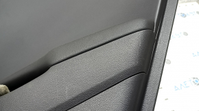 Door trim card rear right Hyundai Ioniq 20-22 black, insert plastic black, armrest leather black, dent, worn