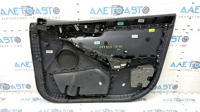 Door trim card front left Hyundai Ioniq 20-22 black, insert plastic black, armrest leather black, scratches, worn