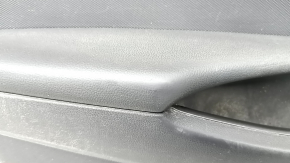 Door trim card front left Hyundai Ioniq 20-22 black, insert plastic black, armrest leather black, scratches, worn