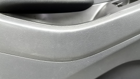 Door trim card front left Hyundai Ioniq 20-22 black, insert plastic black, armrest leather black, scratches, worn