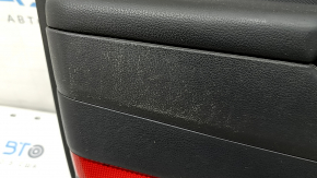 Door trim card front left Hyundai Ioniq 20-22 black, insert plastic black, armrest leather black, scratches, worn