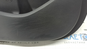 Door trim card front left Hyundai Ioniq 20-22 black, insert plastic black, armrest leather black, scratches, worn