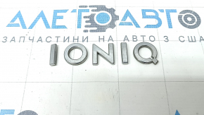 Emblem inscription IONIQ tailgate Hyundai Ioniq 17-22