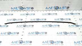 Molding lower grille front bumper central Hyundai Ioniq 17-22 silver, cracked, broken fasteners, peeled coating, pokes, sand