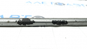 Molding lower grille front bumper central Hyundai Ioniq 17-22 silver, cracked, broken fasteners, peeled coating, pokes, sand