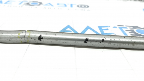 Molding lower grille front bumper central Hyundai Ioniq 17-22 silver, cracked, broken fasteners, peeled coating, pokes, sand