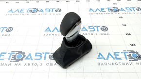 Gear knob Hyundai Ioniq 17-22 HEV, PHEV leather black, with cover, worn, scratches