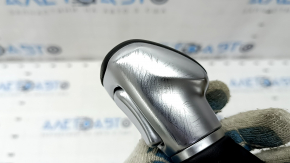 Gear knob Hyundai Ioniq 17-22 HEV, PHEV leather black, with cover, worn, scratches