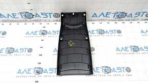 Rear center console trim Hyundai Ioniq 17-22 HEV, PHEV black, scratches, cracks in fasteners