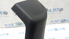 Rear center console trim Hyundai Ioniq 17-22 HEV, PHEV black, scratches, cracks in fasteners