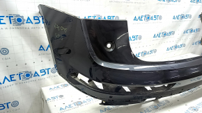 Bare rear bumper upper part Audi Q5 80A 18-20 for parking sensors, black, with fastening, broken fastenings
