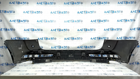 Bare rear bumper upper part Audi Q5 80A 18-20 for parking sensors, black, with fastening, broken fastenings