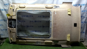 BMW X5 E70 07-13 headlining beige, for panoramic view, for dry cleaning, scratches, dents, breaks, fabric peeled off