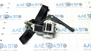 Passenger seat belt Ford Fusion mk5 17-20 black with tensioner, cracked plastic on the mount