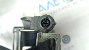Driver's seat belt Ford Fusion mk5 17-20 black with tensioner, shot, cracked plastic on the mount