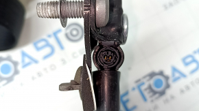Driver's seat belt Ford Fusion mk5 17-20 black with tensioner, shot, cracked plastic on the mount