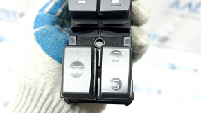 Front left window lift control Hyundai Ioniq 20-22 1 auto, gray, broken button mount, worn