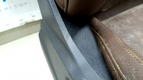 Passenger seat Audi Q5 80A 18-24 with AIRBAG, Sport, leather, brown, electric, with heating and ventilation, with perforation, scratches, for dry cleaning