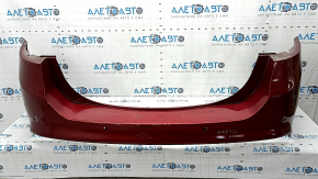Rear bumper bare Ford Fusion mk5 13-18 for parking sensors, red, scratches, broken fasteners