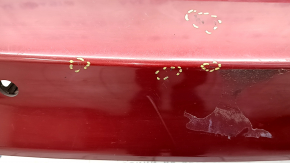 Rear bumper bare Ford Fusion mk5 13-18 for parking sensors, red, scratches, broken fasteners