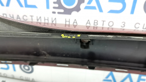 Rear bumper bare Ford Fusion mk5 13-18 for parking sensors, red, scratches, broken fasteners