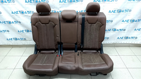 Rear row of seats 2nd row Audi Q5 80A 18-20 leather brown, with perforation, Sport, dented leather, for dry cleaning
