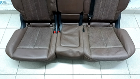Rear row of seats 2nd row Audi Q5 80A 18-20 leather brown, with perforation, Sport, dented leather, for dry cleaning