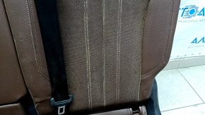 Rear row of seats 2nd row Audi Q5 80A 18-20 leather brown, with perforation, Sport, dented leather, for dry cleaning
