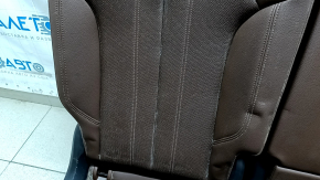 Rear row of seats 2nd row Audi Q5 80A 18-20 leather brown, with perforation, Sport, dented leather, for dry cleaning