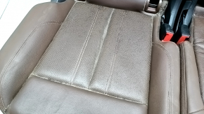 Rear row of seats 2nd row Audi Q5 80A 18-20 leather brown, with perforation, Sport, dented leather, for dry cleaning