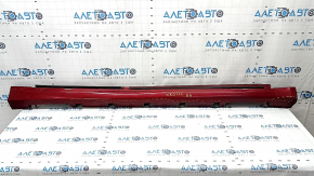 Right threshold Ford Fusion mk5 13-20 red, with seal, scratches, dented, worn, broken fasteners
