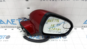 Side mirror right Ford Fusion mk5 13-20 11 pins, turn signal, heated, backlight, red, scratches