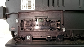 Ford Fusion mk5 13-20 SYNC 3 SONY radio control panel with heating and ventilation, brown, worn