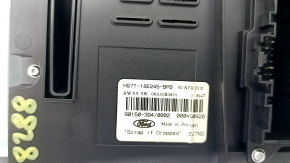 Ford Fusion mk5 13-20 SYNC 3 SONY radio control panel with heating and ventilation, brown, worn