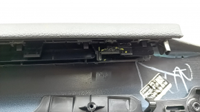 Door trim card rear left Audi Q5 80A 18-20 black, with wood insert, armrest brown leather, under curtain, Bang & Olufsen, broken fastening, scratches