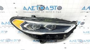 Front right headlight complete Ford Fusion mk5 17-20 LED with DRL, sand, scratches, for polishing