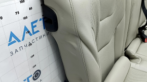 Rear row of seats 2nd row Ford Fusion mk5 17-20 leather gray, perforation, Titanium, dented, torn, dry clean