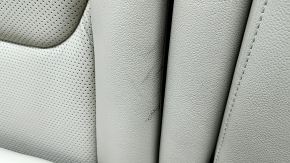 Rear row of seats 2nd row Ford Fusion mk5 17-20 leather gray, perforation, Titanium, dented, torn, dry clean