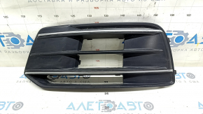 Front bumper grille left Audi Q5 80A 18-20 with chrome, sand