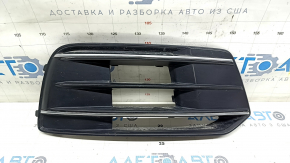 Front bumper grille right Audi Q5 80A 18-20 with chrome, sand