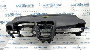 Rear center console trim Ford Fusion mk5 17-20 black, with backlight, under air ducts, scratches