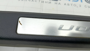 Door sill trim front left Ford Fusion mk5 13-20 black with chrome insert, scratches, broken mount