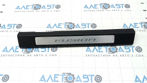 Door sill trim front right Ford Fusion mk5 13-20 black with chrome insert, scratches