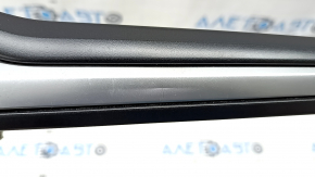 Door handle inner rear right Ford Fusion mk5 17-20 black with chrome, gray trim, cracks on the trim, scratches