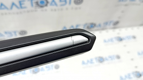 Door handle inner rear right Ford Fusion mk5 17-20 black with chrome, gray trim, cracks on the trim, scratches
